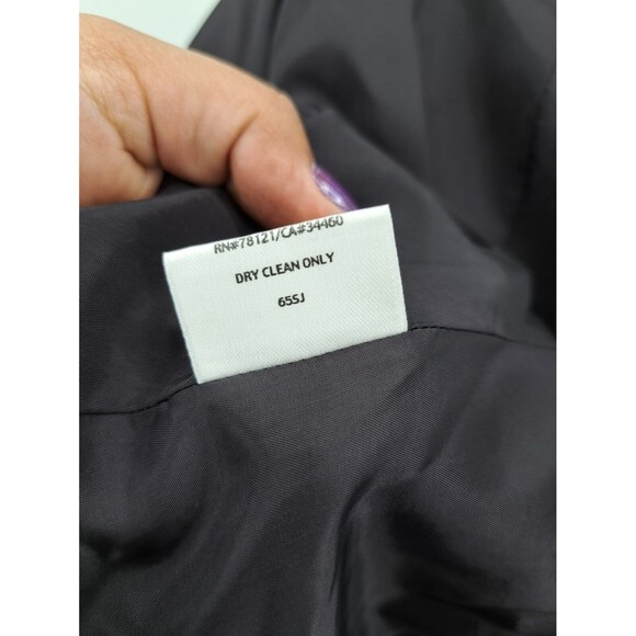 Eileen Fisher Blazer Jacket Women Open Front Pockets Black XL 1X - Picture 4 of 7